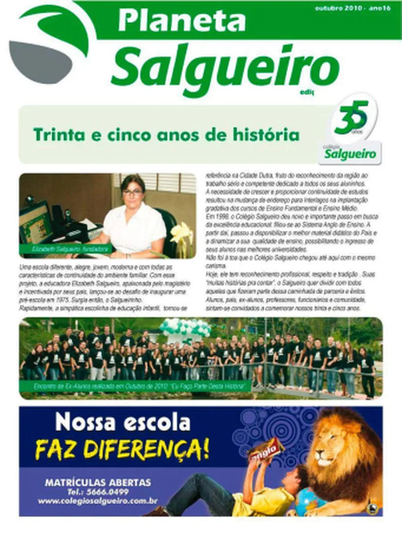 Capa do jornal Planeta Salgueiro — Edição 23 | Out 2010