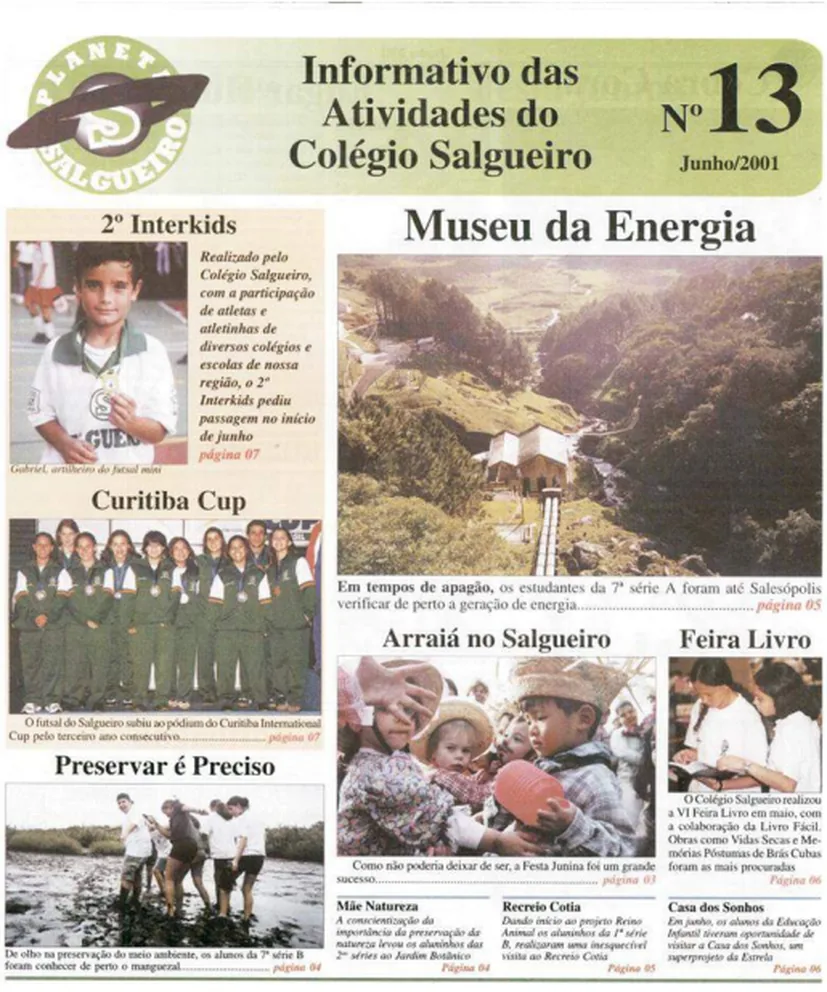Capa do jornal Planeta Salgueiro — Edição 13 | Jun 2001