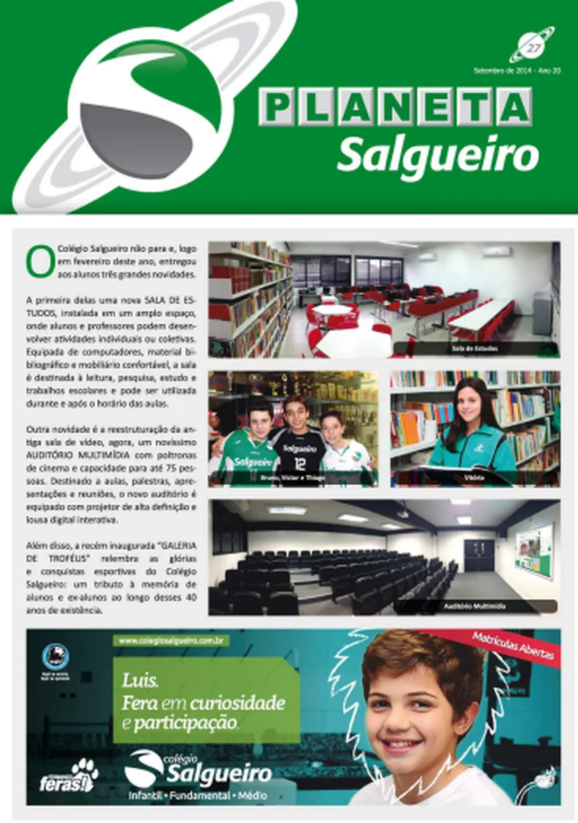 Capa do jornal Planeta Salgueiro — Edição 27 | Set 2014